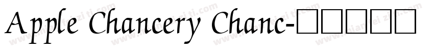 Apple Chancery Chanc字体转换